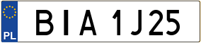 Truck License Plate